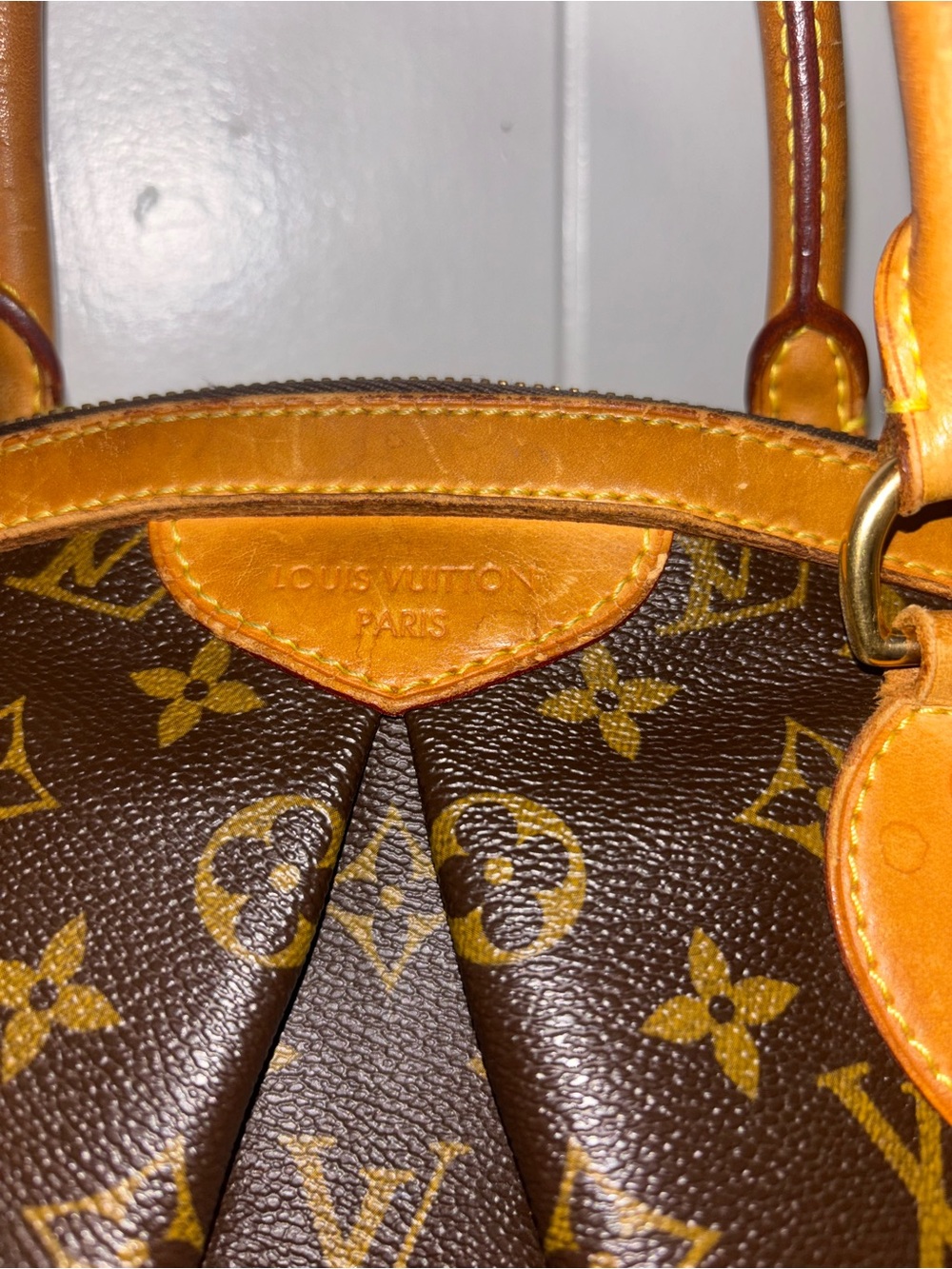 AUTHENTIC VINTAGE Louis Vuitton Brown Monogram Satchel - Picture 3 of 6